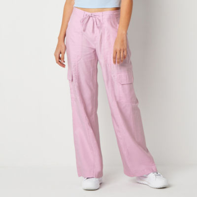 Arizona Womens Low Rise Flare Cargo Pant-Juniors - JCPenney