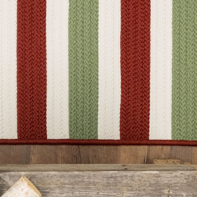 Colonial Mills Christmas Tweed Reversible Indoor Outdoor Oval Accent Rug,  Color: Green Red White - JCPenney