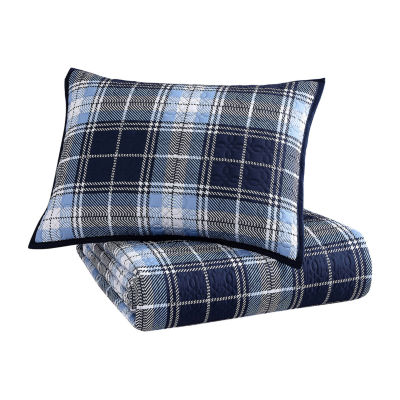 Riverbrook Home Plaid Coverlet Set