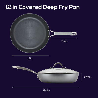 Circulon Elementum Hard Anodized 12" Deep Skillet with Lid