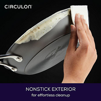 Circulon Elementum Hard-Anodized Nonstick Deep Skillet, 12, Grey