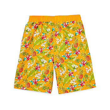 Thereabouts With Boxer Brief Liner Little & Big Boys Swim Trunks