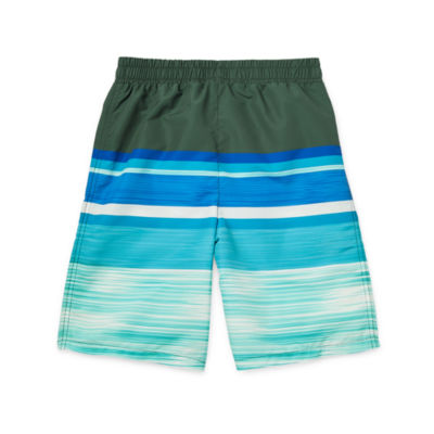 Sol Swim Little & Big Boys At The Knee Striped Board Shorts