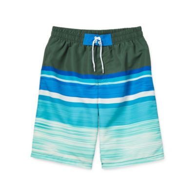 Sol Swim Little & Big Boys At The Knee Striped Board Shorts