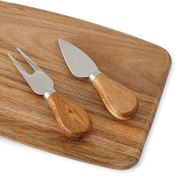 Mango Wood + Marble Cheese Knife Set