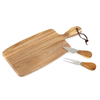 Denmark 3-pc. Wood Cheese Board and Knife Set