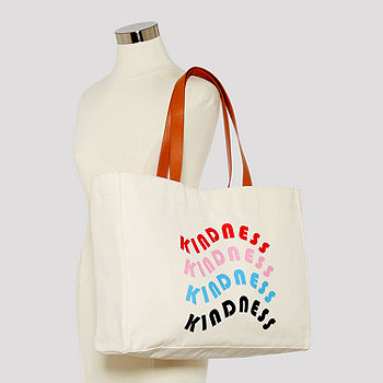 Abbot Elementary Kindness Tote Bag, Color: Natural Cognac - JCPenney