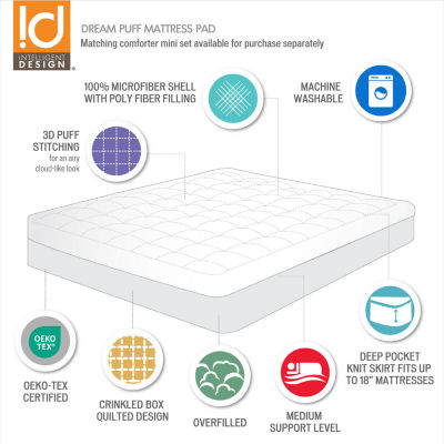 Intelligent Design Puff Overload Down Alternative Mattress Pad