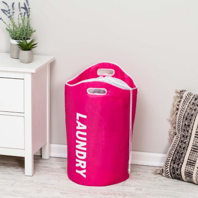 Honey-Can-Do With Handles Laundry Polyester Single Compartment Hamper