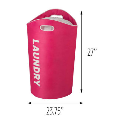 Honey-Can-Do With Handles Laundry Polyester Single Compartment Hamper