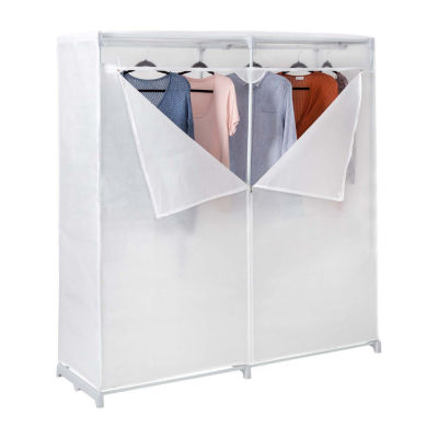 Honey-Can-Do White With Cover Portable Closets