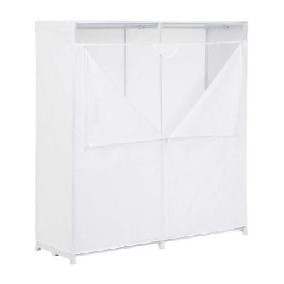 Honey-Can-Do White With Cover Portable Closets