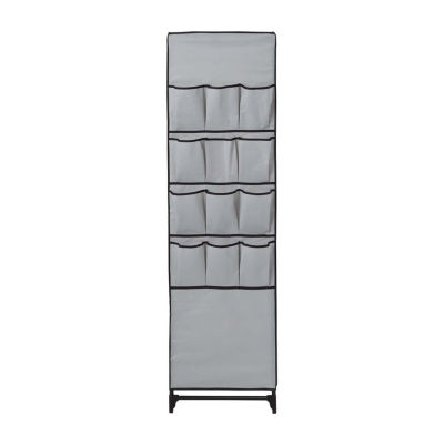 Honey-Can-Do Gray With Cover And Side Pockets Portable Closets