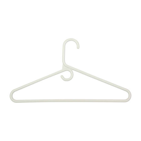 Honey-Can-Do White Shirt 18-pc. Heavy-Duty Plastic Hangers, One Size, White