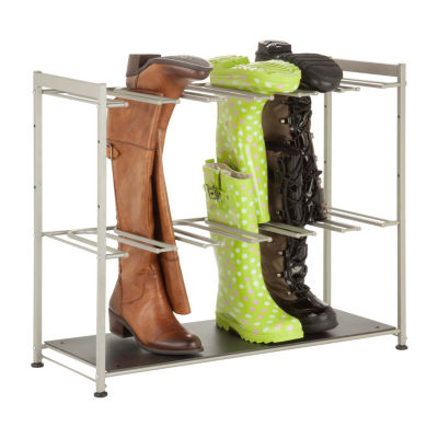 Honey-Can-Do Silver Hanging Boot Storage And Drying Shoe Racks