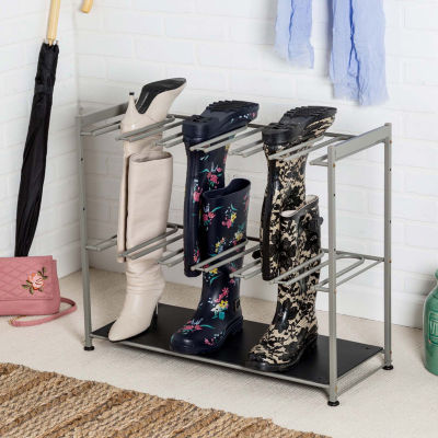 Honey-Can-Do Silver Hanging Boot Storage And Drying Shoe Racks