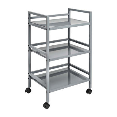 Honey-Can-Do Gray Metal Multi-Purpose Shelf Carts