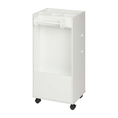 Honey-Can-Do White Gift Wrap Or Craft Shelf Carts