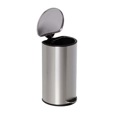 Honey-Can-Do 30l Stainless Steel Semi-Round Step Trash Can