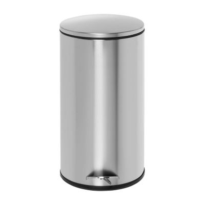 Honey-Can-Do 30l Stainless Steel Semi-Round Step Trash Can