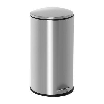 Honey-Can-Do 30l Stainless Steel Semi-Round Step Trash Can