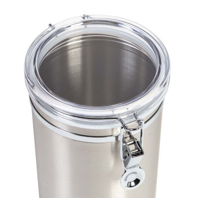 Honey-Can-Do Clear And Stainless Steel 4-pc. Canister