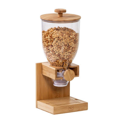 Honey-Can-Do 17.5oz  Natural Bamboo Single Dry Food Dispenser