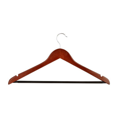 Honey-Can-Do Cherry Finish No-Slip Suit 24-pc. Wood Hangers