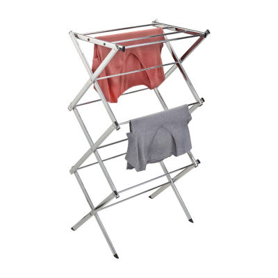 Honey-Can-Do Chrome 3-Tier Slim-Profile Accordion Folding Drying Rack