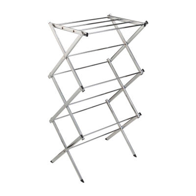 Honey-Can-Do Chrome 3-Tier Slim-Profile Accordion Folding Drying Rack