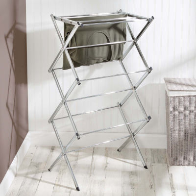 Honey-Can-Do Chrome 3-Tier Slim-Profile Accordion Folding Drying Rack