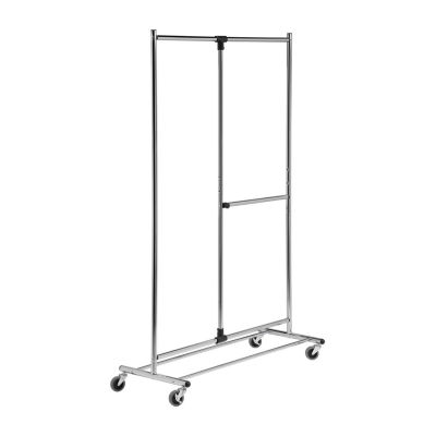 Honey-Can-Do Chrome 2-Tier Rolling Garment Rack