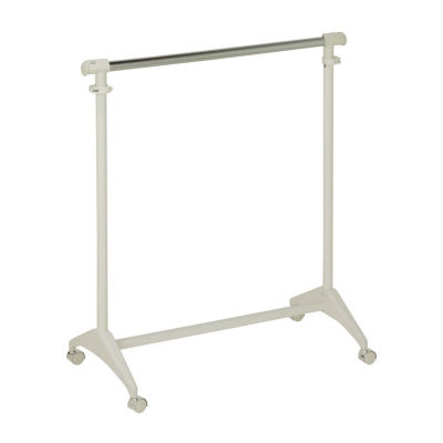 Honey-Can-Do White Expandable Rolling Garment Racks