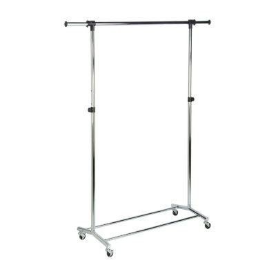 Honey-Can-Do Chrome Adjustable Height & Width Garment Racks