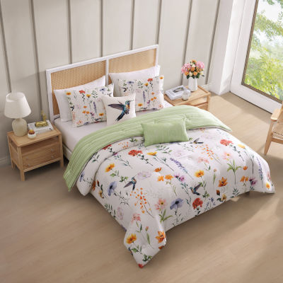 Bebejan Fresh Cut Flowers 5-pc. Midweight Reversible Comforter Set