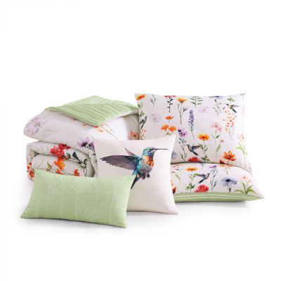 Bebejan Fresh Cut Flowers 5-pc. Midweight Reversible Comforter Set