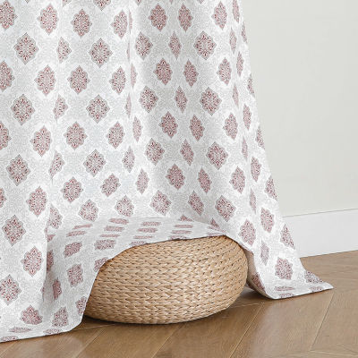 Regal Home Vance Printed Grommet Top Energy Saving Blackout Set of 2 Curtain Panel