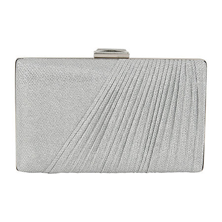 American Glamour Badgley Mischka Clutch In Silver