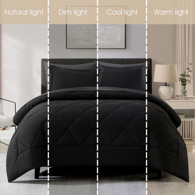 Stratford Park Aniya Geometric Comforter Set Easy Care Comforter Set