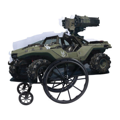 Little & Big Kid Unisex Infinite Warthog Adaptive Wheelchair Cover Halo Costume