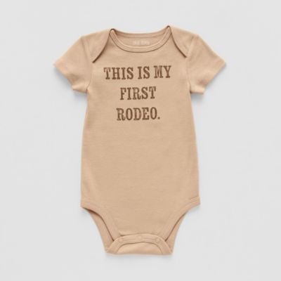 Okie Dokie Baby Unisex Round Neck Short Sleeve Rib Bodysuit