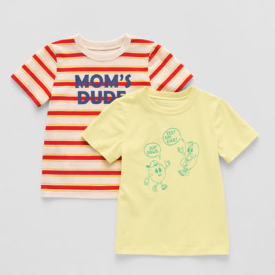 Okie Dokie Toddler & Little Boys Crew Neck Short Sleeve Regular Fit 2-pc. Graphic T-Shirt