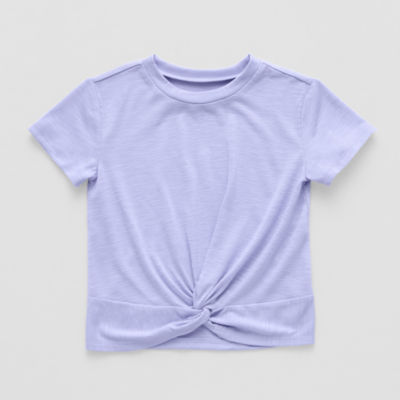 Okie Dokie Toddler & Little Girls Round Neck Short Sleeve T-Shirt