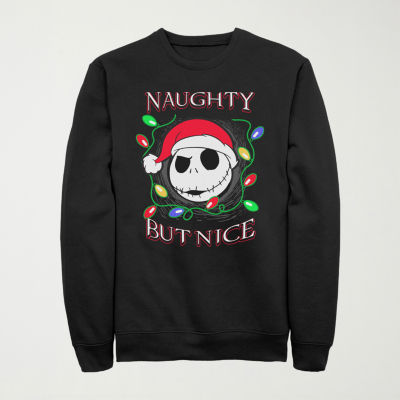 Novelty Mens Crew Neck Long Sleeve Nightmare Before Christmas Sweatshirt