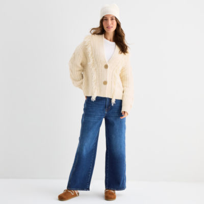 a.n.a Womens V Neck Long Sleeve Button Cardigan