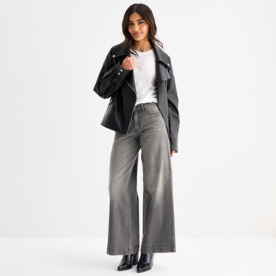 a.n.a Womens Midweight Motorcycle Jacket