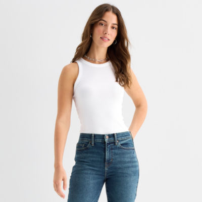 a.n.a Womens High Neck Sleeveless Tank Top