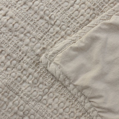 Linery Cotton Waffle Weave 3-pc. Quilt Set