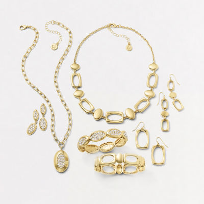 Liz Claiborne Womens Oval Drop Earrings