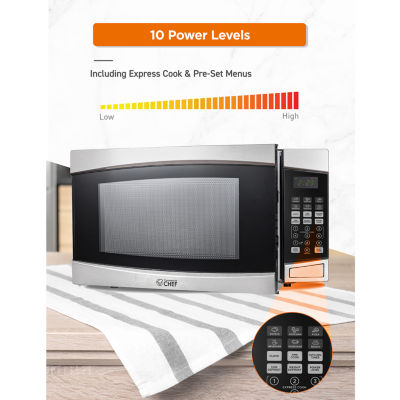 Commercial Chef 1.4-Cu. Ft. Countertop Microwave - Stainless Steel Front